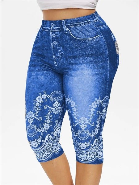 best Denim Yoga Pants Jeans Leggings High Waist Capri Pants Jeggings Clothing shop online at M2K Trends for