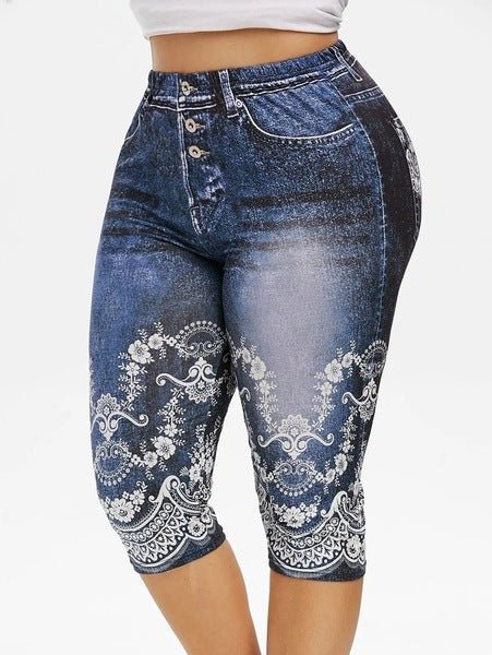 best Denim Yoga Pants Jeans Leggings High Waist Capri Pants Jeggings Clothing shop online at M2K Trends for