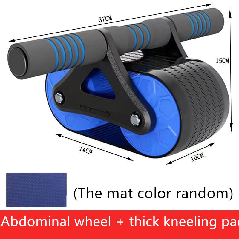 best Double Wheel Abdominal Exerciser Women Men Automatic Rebound Ab Wheel Roller Waist Trainer Gym Sports Home Exercise Devices Accessories shop online at M2K Trends for Exercise equipment
