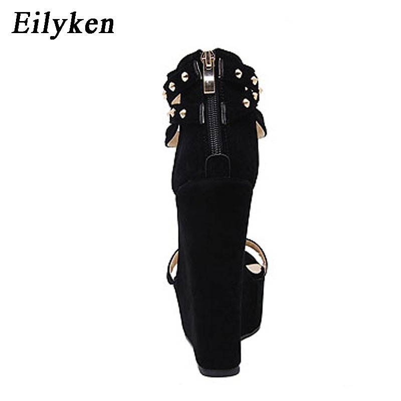 best Eilyken 2023 New Gladiator Sandals High Heels Fashion Sandals Design Chain Platform Wedges Shoes For Women 0 shop online at M2K Trends for