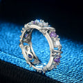 best Europe and the United States zircon two-color ring ladies color separation Zircon engagement jewelry Accessories shop online at M2K Trends for Gold Ring