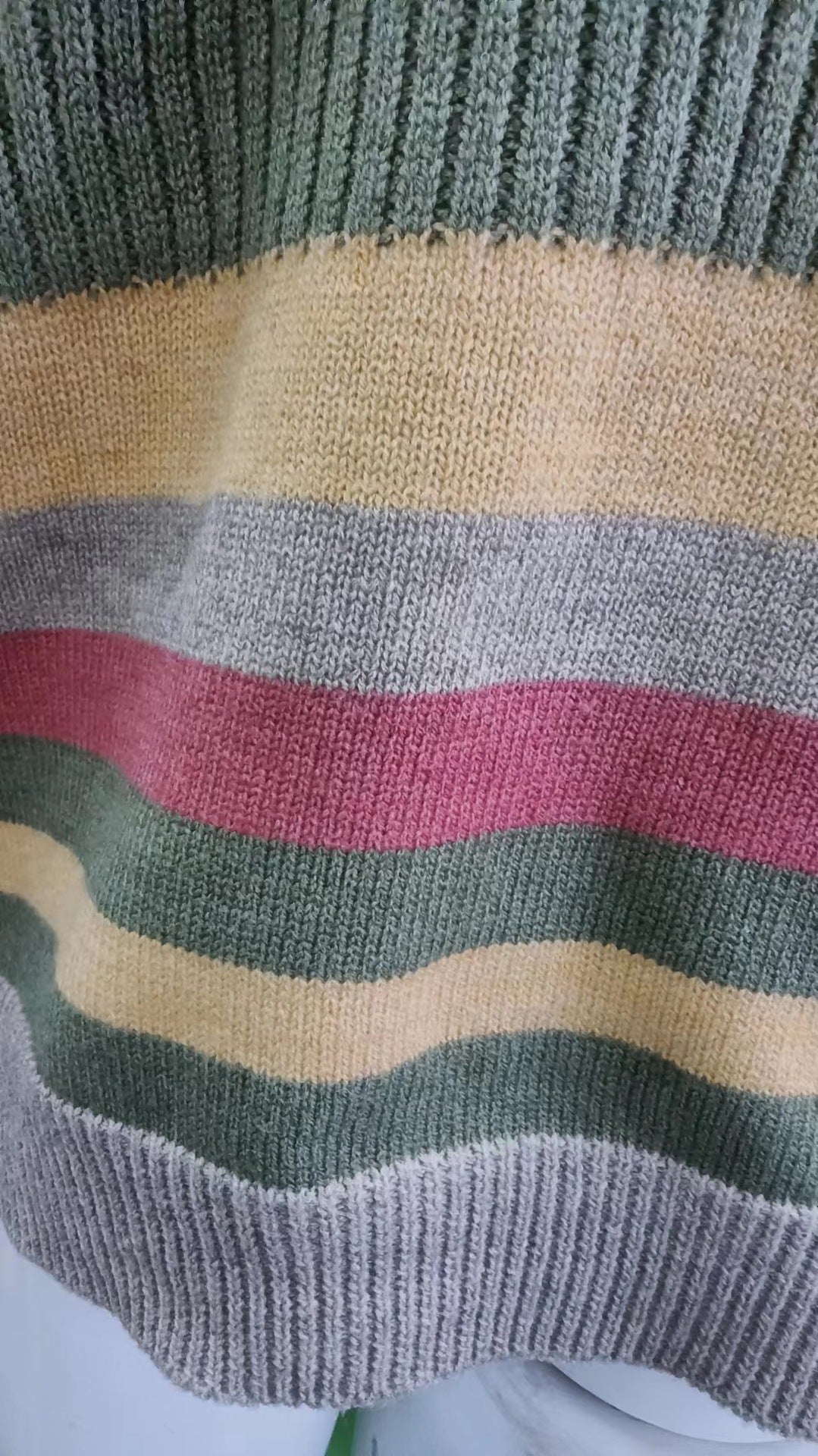 best European And American Turtleneck Sweater Autumn And Winter Lapel Color Matching Knitted 0 shop online at M2K Trends for