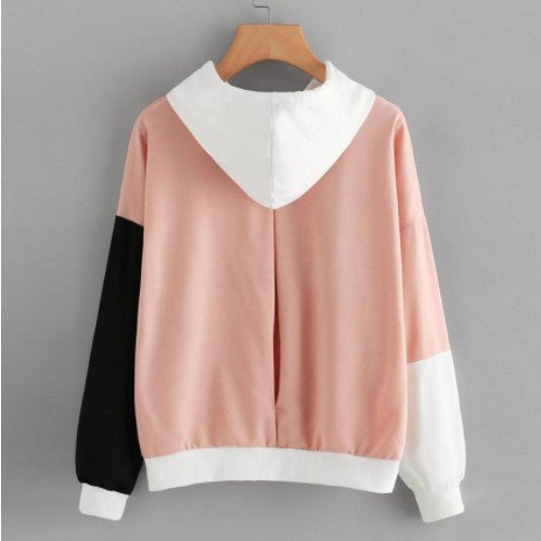 best Explosive Color Matching Hooded Sweater Women 0 shop online at M2K Trends for