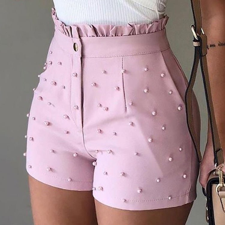 best Explosive Style Women's Shorts, Gun Beads Solid Color Sexy Shorts Women 0 shop online at M2K Trends for