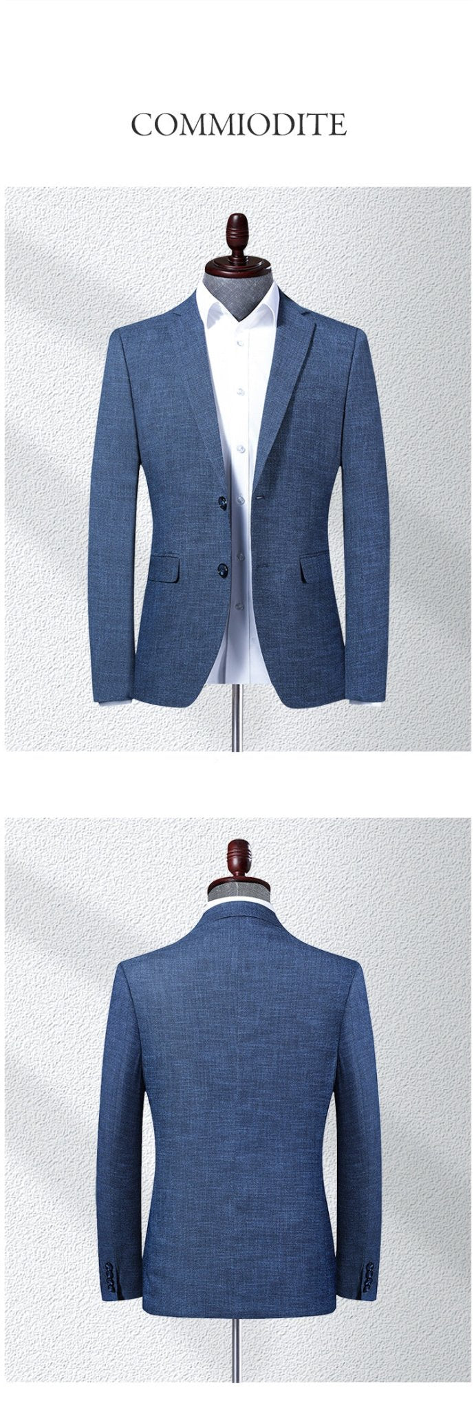 best factory custom wholesale M-XXXXL size Large version Gray blue one-piece blouse single row 2 buttons occupation men's suits Clothing shop online at M2K Trends for size Large version Gray blue one-piece blouse single row 2 buttons occupation men's suits