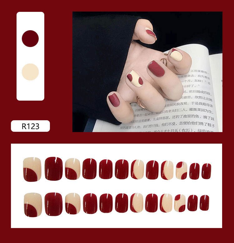 best Fake Nails Press On Short Reusable With Designs Accessories shop online at M2K Trends for