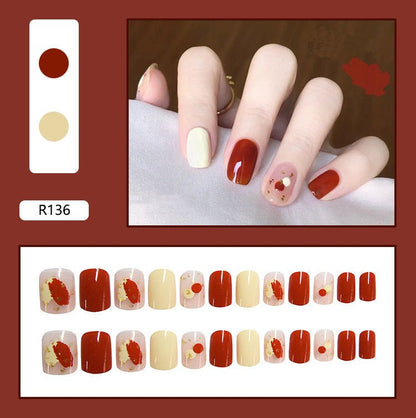 best Fake Nails Press On Short Reusable With Designs Accessories shop online at M2K Trends for