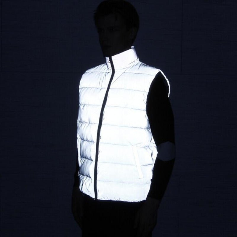 best Fall Winter Reflective Vest Mens Slim Coat Coat Plus Size Vest 0 shop online at M2K Trends for