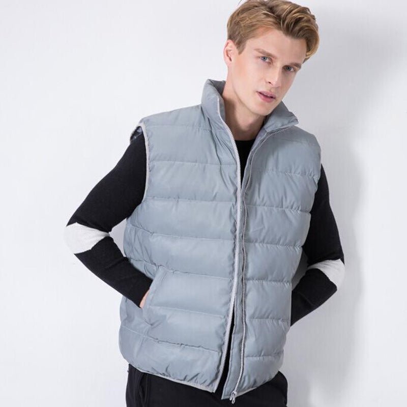 best Fall Winter Reflective Vest Mens Slim Coat Coat Plus Size Vest 0 shop online at M2K Trends for