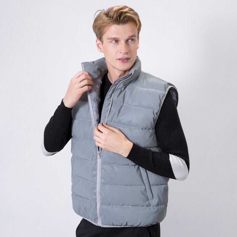 best Fall Winter Reflective Vest Mens Slim Coat Coat Plus Size Vest 0 shop online at M2K Trends for