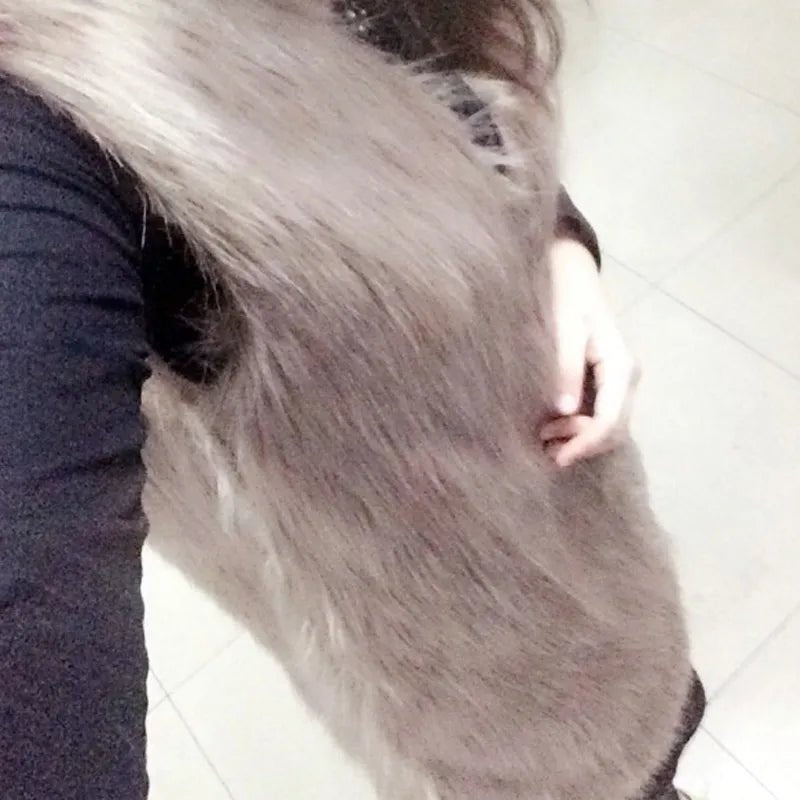 best Fashion Faux Fur Winter Sleeveless Slim Vest Jackets Coat Women Ladies Outerwear Warm Short Furry Teddy Bear Waistcoat Warmmer shop online at M2K Trends for