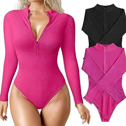 best Fashion Long Sleeve Jumpsuit Seamless Slimming Shapewear For Women Romper 0 shop online at M2K Trends for