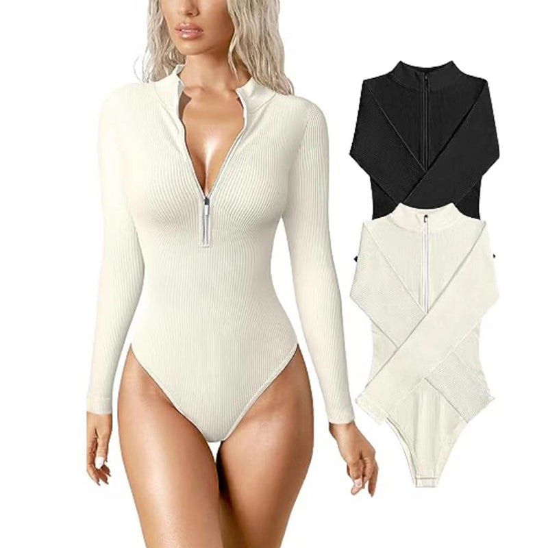 best Fashion Long Sleeve Jumpsuit Seamless Slimming Shapewear For Women Romper 0 shop online at M2K Trends for