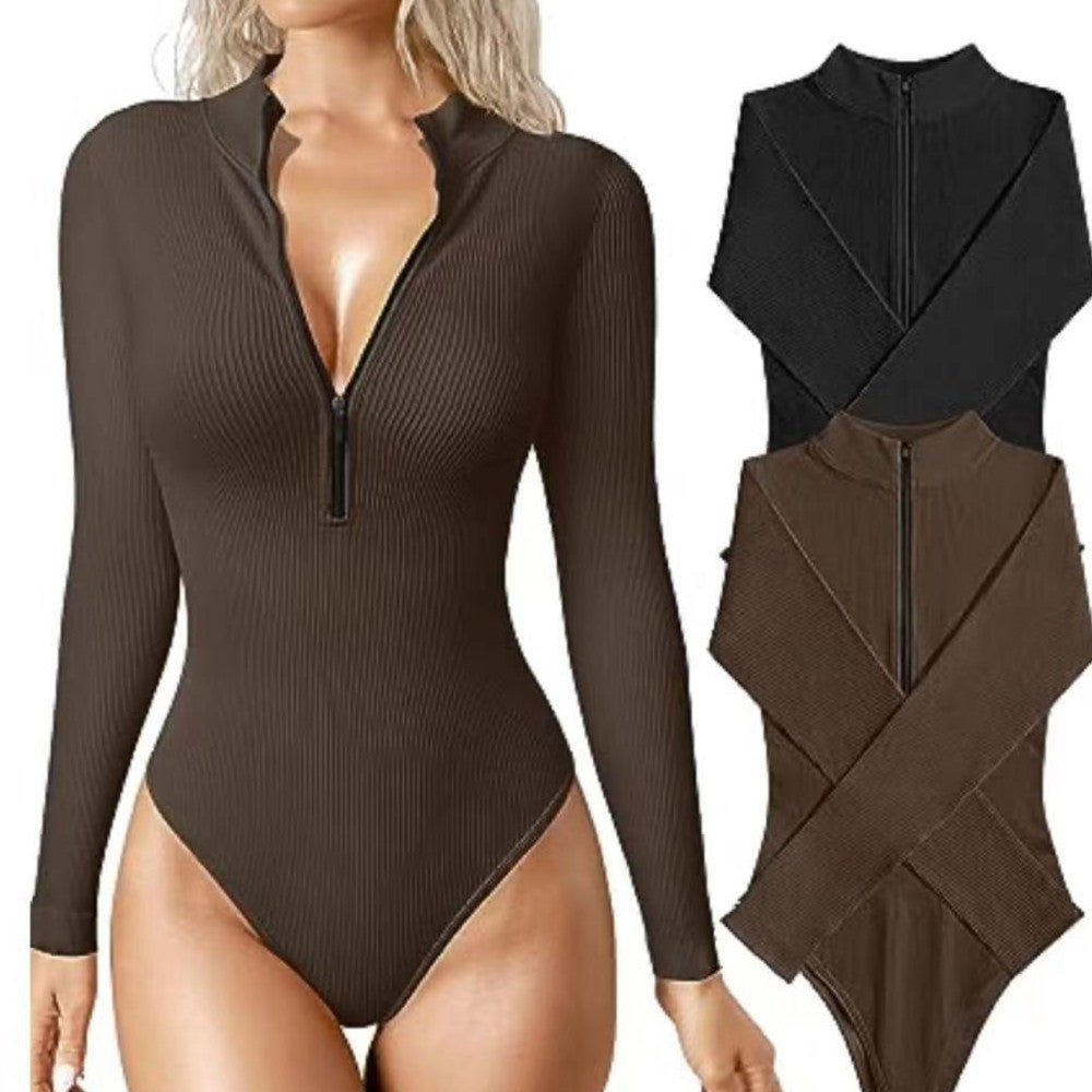 best Fashion Long Sleeve Jumpsuit Seamless Slimming Shapewear For Women Romper 0 shop online at M2K Trends for