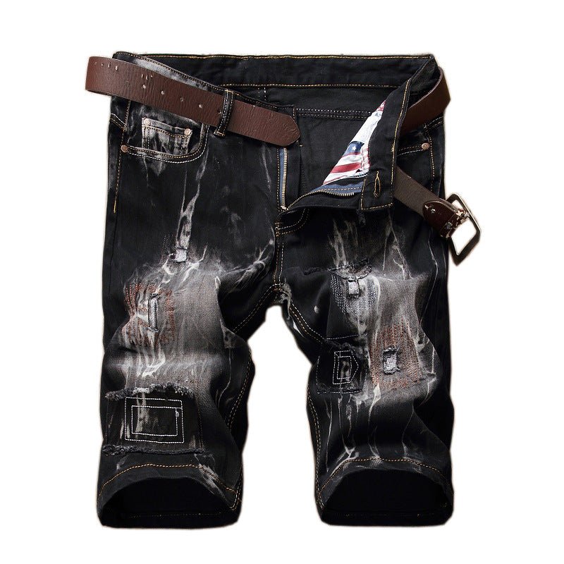 best Fashion Men's Retro Stretch Ripped Denim Pants 0 shop online at M2K Trends for