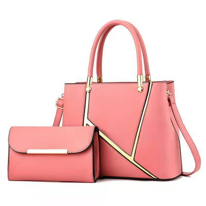 best Fashion Stitching pattern PU Leather Shoulder Bags for Women Business Handbags Travel Luxury Hand Bag Female Large Shoulder Bag 0 shop online at M2K Trends for Bag