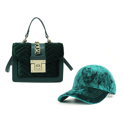 best Fashion Velvet Hand Bags Women Handbags Ladies Shoulder Designer Fall Hats Purses and Handbags Set for Women bag shop online at M2K Trends for Bag