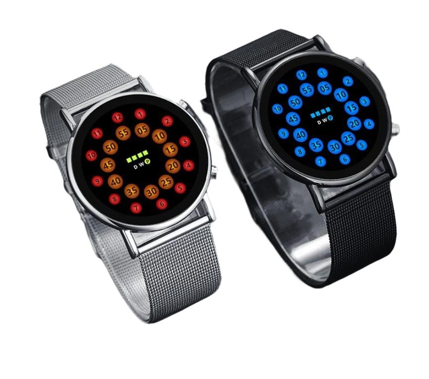 best Fashionable Lightweight Mesh Belt LED Ball Watch Jewelry & Watches shop online at M2K Trends for