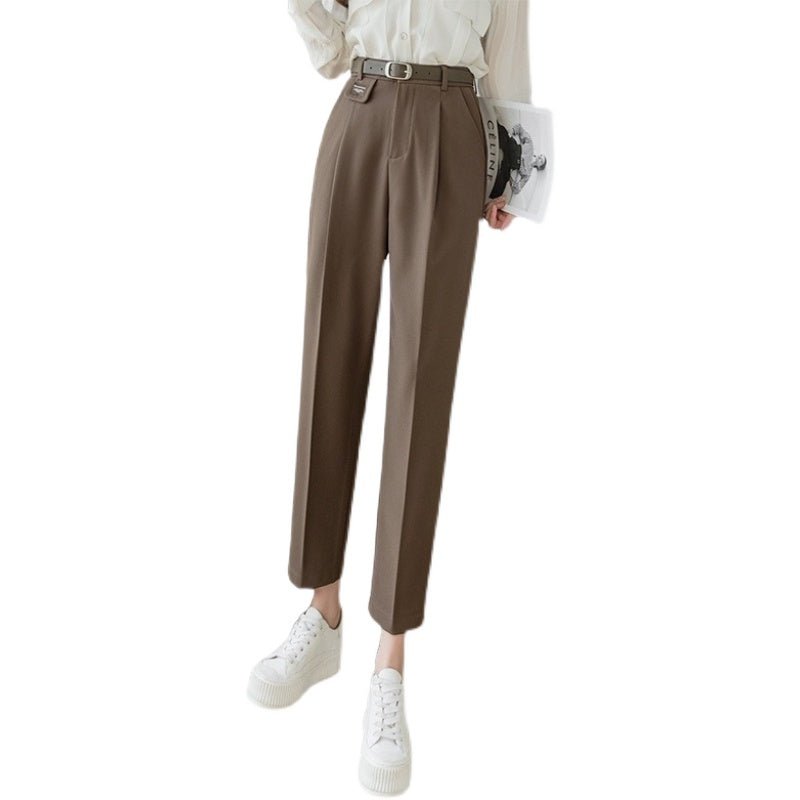 best Female Professional Straight Loose Suit Harem Pants High Waist 0 shop online at M2K Trends for