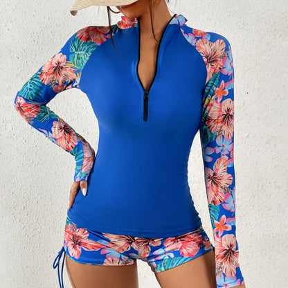 best Female Swimsuit With Long Sleeves Swimwear Sports Surfing Tankini Set Beachwear Two-Piece Bathing Suits Pool Women Swimming Suit 0 shop online at M2K Trends for