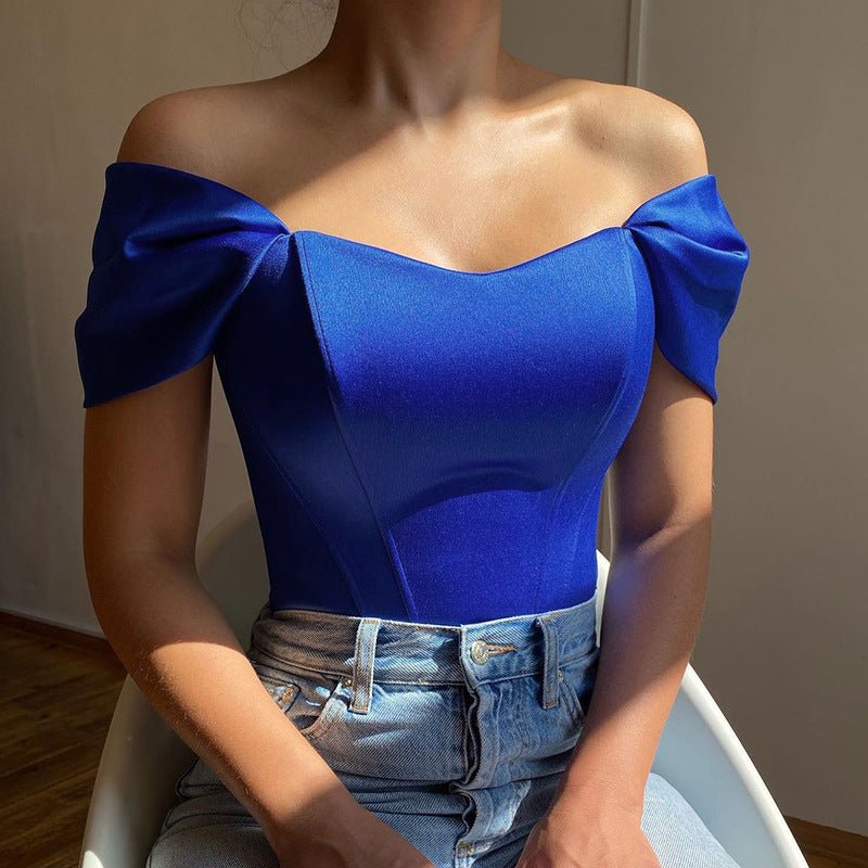 best Fishbone Corset Tube Top Vest And Shoulder Top Women Clothing shop online at M2K Trends for