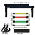 best Fitness Yoga Pilates Bar Portable Gym Accessories Sport Elastic Bodybuilding Resistance Bands For Home Trainer Workout Equipment Gym equipment shop online at M2K Trends for Exercise equipment