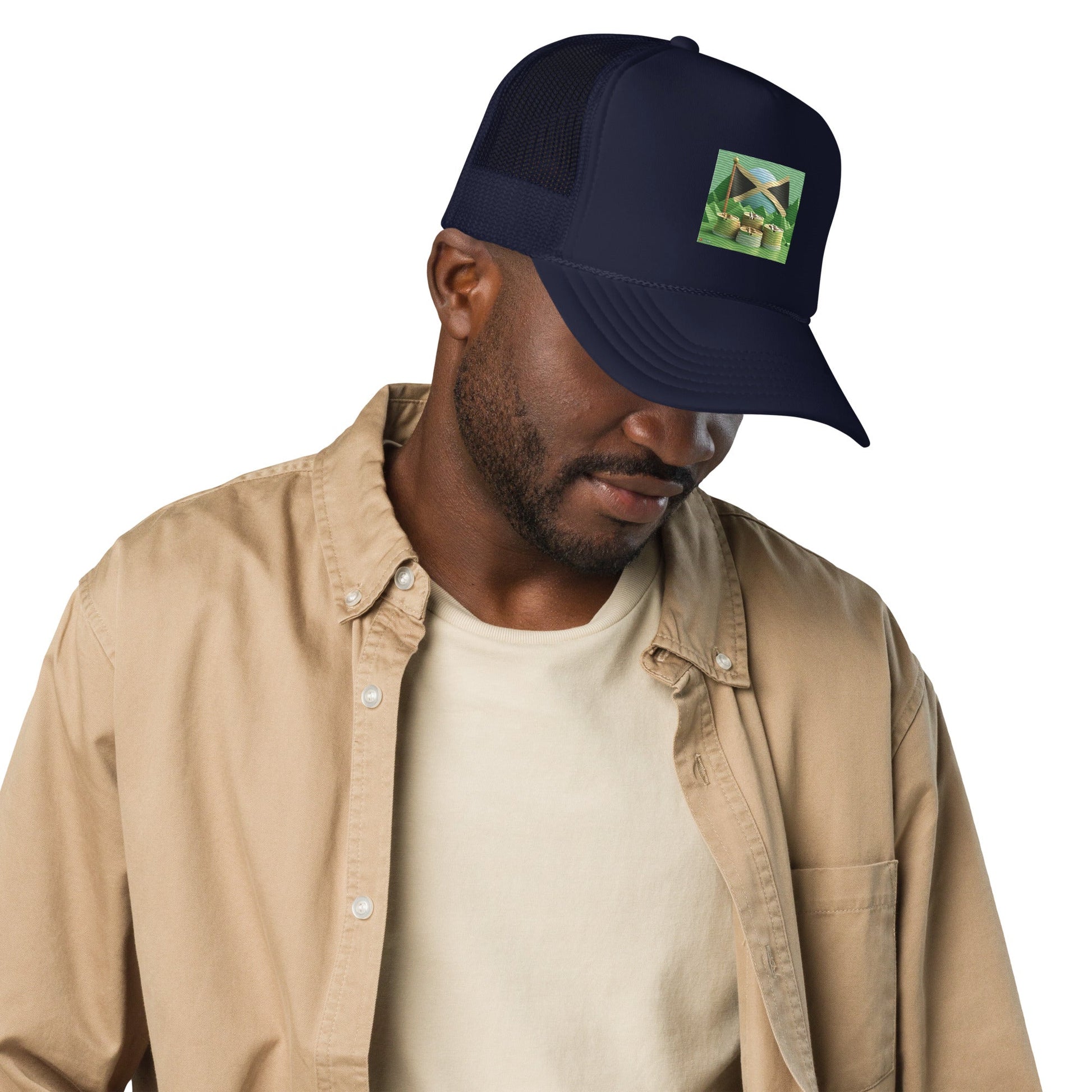 best Foam trucker Jamaica hat cap cap and hat shop online at M2K Trends for Jamaica cap hat