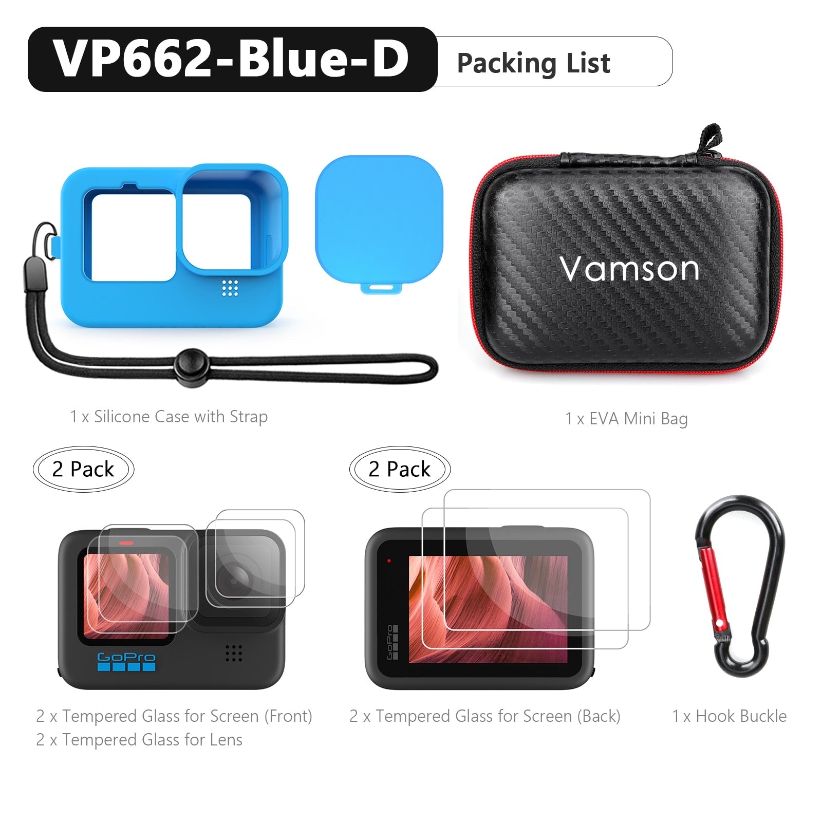 best for Gopro Hero 11 10 Black Soft Silicone Case for Go pro Hero 10 9 Silicone Protective Full Cover Shell Camera Accessorie VP662 0 shop online at M2K Trends for