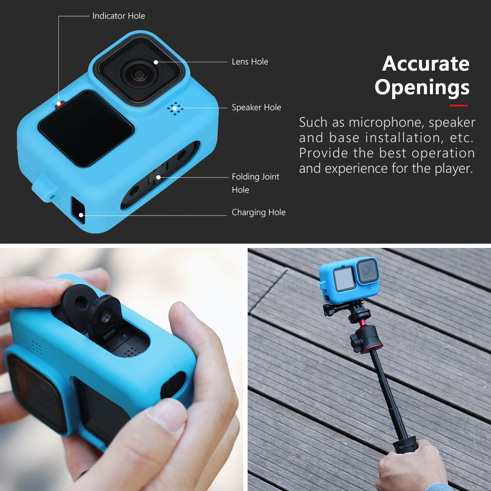 best for Gopro Hero 11 10 Black Soft Silicone Case for Go pro Hero 10 9 Silicone Protective Full Cover Shell Camera Accessorie VP662 0 shop online at M2K Trends for