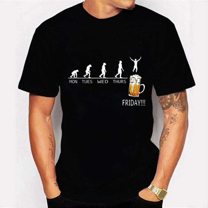 best Friday Beer Print Men's Brand T-shirts Funny Graphic Hip Hop Summer Women Men Tshirts Streetwear Ulzzang Harajuku T-Shirt Shirt 0 shop online at M2K Trends for