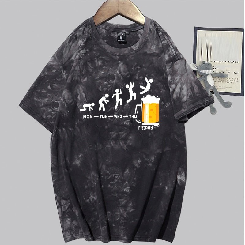 best Friday Beer Print Men's Brand T-shirts Funny Graphic Hip Hop Summer Women Men Tshirts Streetwear Ulzzang Harajuku T-Shirt Shirt 0 shop online at M2K Trends for