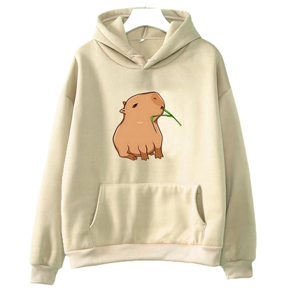 best Funny Capybara Print Hoodie Women/Men Kawaii Cartoon Tops Sweatshirt for Girls Unisex Fashion Harajuku Graphic Hooded Pullovers 0 shop online at M2K Trends for