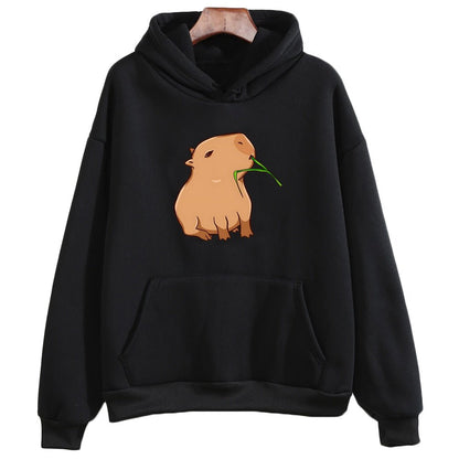 best Funny Capybara Print Hoodie Women/Men Kawaii Cartoon Tops Sweatshirt for Girls Unisex Fashion Harajuku Graphic Hooded Pullovers 0 shop online at M2K Trends for