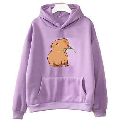 best Funny Capybara Print Hoodie Women/Men Kawaii Cartoon Tops Sweatshirt for Girls Unisex Fashion Harajuku Graphic Hooded Pullovers 0 shop online at M2K Trends for