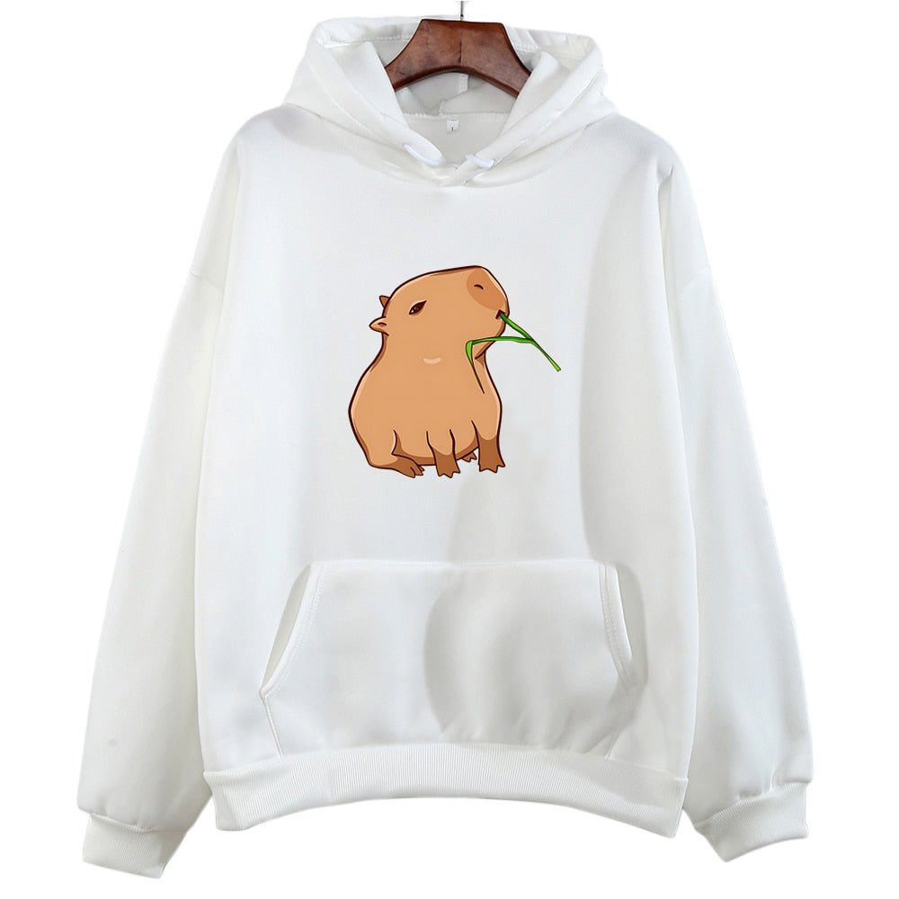 best Funny Capybara Print Hoodie Women/Men Kawaii Cartoon Tops Sweatshirt for Girls Unisex Fashion Harajuku Graphic Hooded Pullovers 0 shop online at M2K Trends for