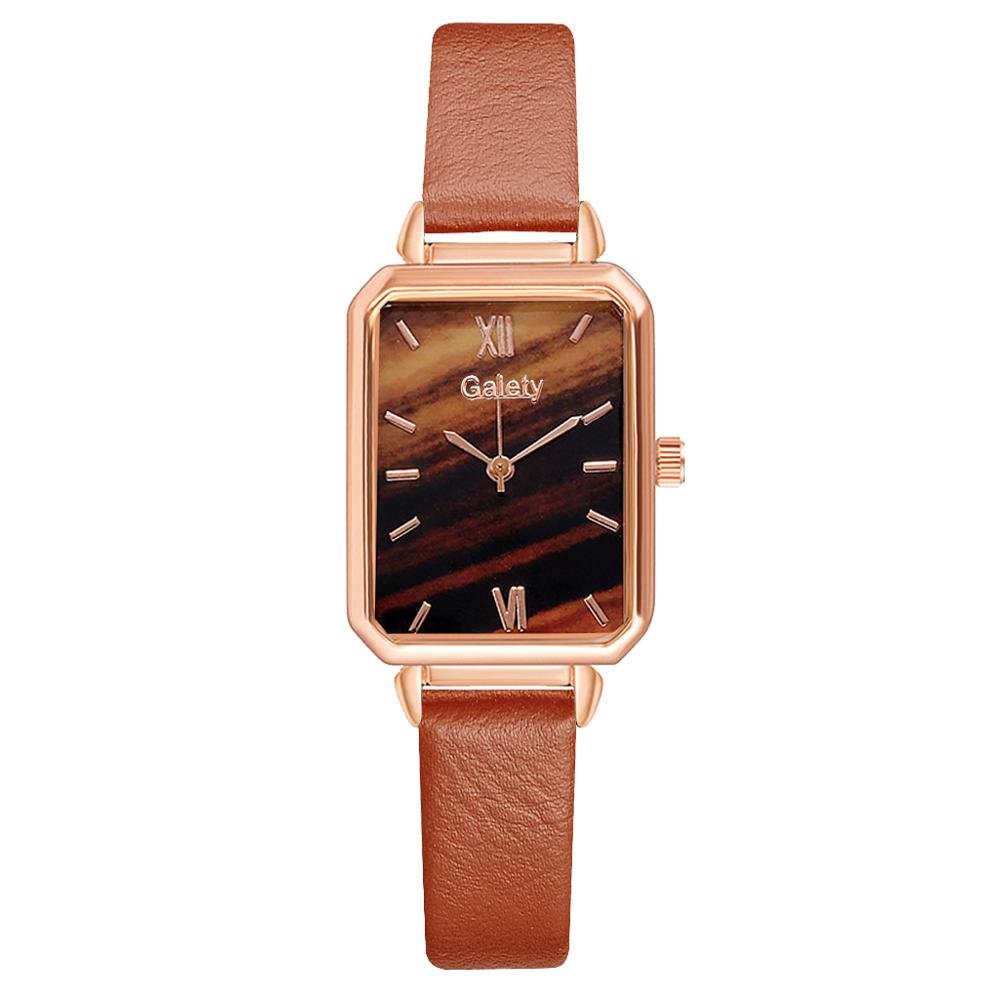 best Gaiety Brand Women Watches Fashion Square Ladies Quartz Watch Bracelet Set Green Dial Simple Rose Gold Mesh Luxury Women Watches Ladies watch shop online at M2K Trends for Watch