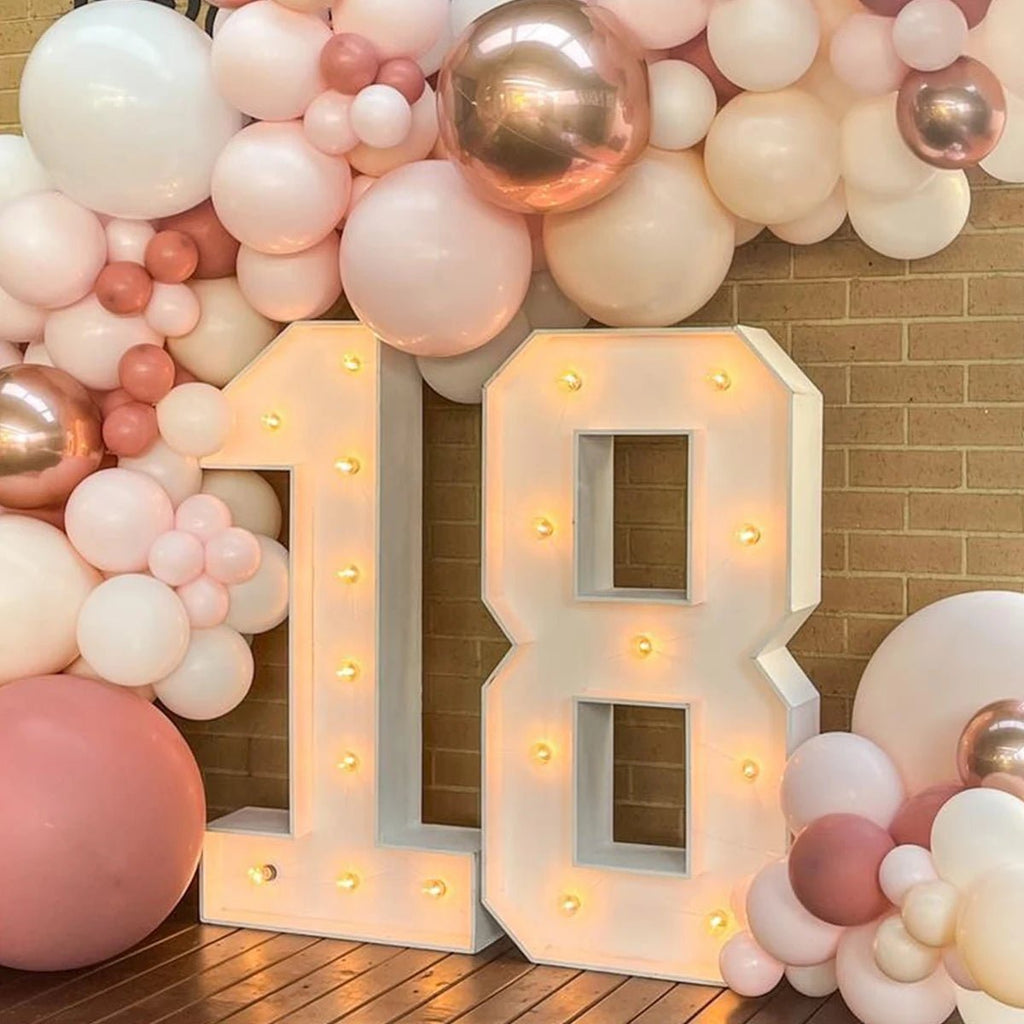 best Giant Number Balloon Filling Box Birthday Balloon Frame Birthday Party Decorations Kids Wedding Anniversary Decor Baby Shower shop online at M2K Trends for