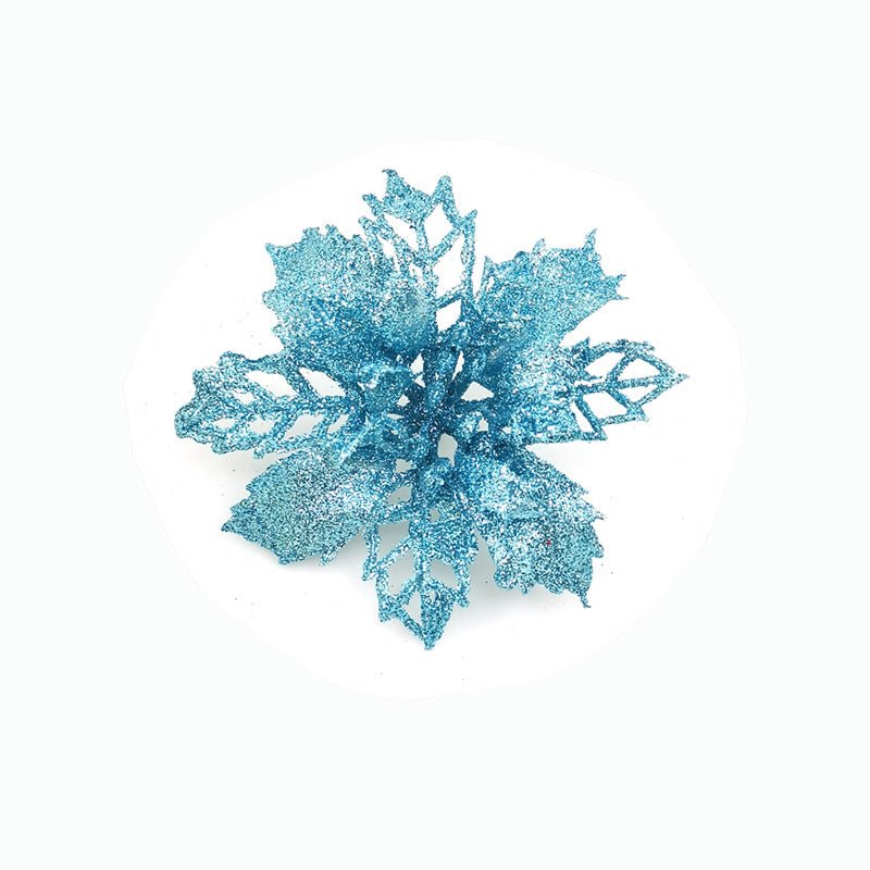 best Glitter Artifical Christmas Flowers Christmas Tree Decorations For Home Fake Flowers Xmas Ornaments New Year Decor 0 shop online at M2K Trends for