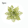 best Glitter Artifical Christmas Flowers Christmas Tree Decorations For Home Fake Flowers Xmas Ornaments New Year Decor 0 shop online at M2K Trends for