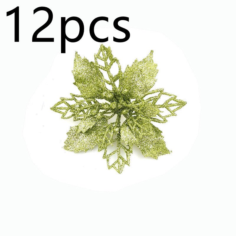 best Glitter Artifical Christmas Flowers Christmas Tree Decorations For Home Fake Flowers Xmas Ornaments New Year Decor 0 shop online at M2K Trends for