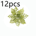 best Glitter Artifical Christmas Flowers Christmas Tree Decorations For Home Fake Flowers Xmas Ornaments New Year Decor 0 shop online at M2K Trends for