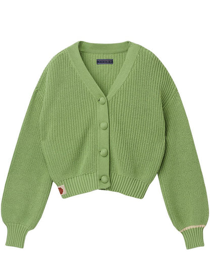 best Grass green sweater cardigan sweater 0 shop online at M2K Trends for