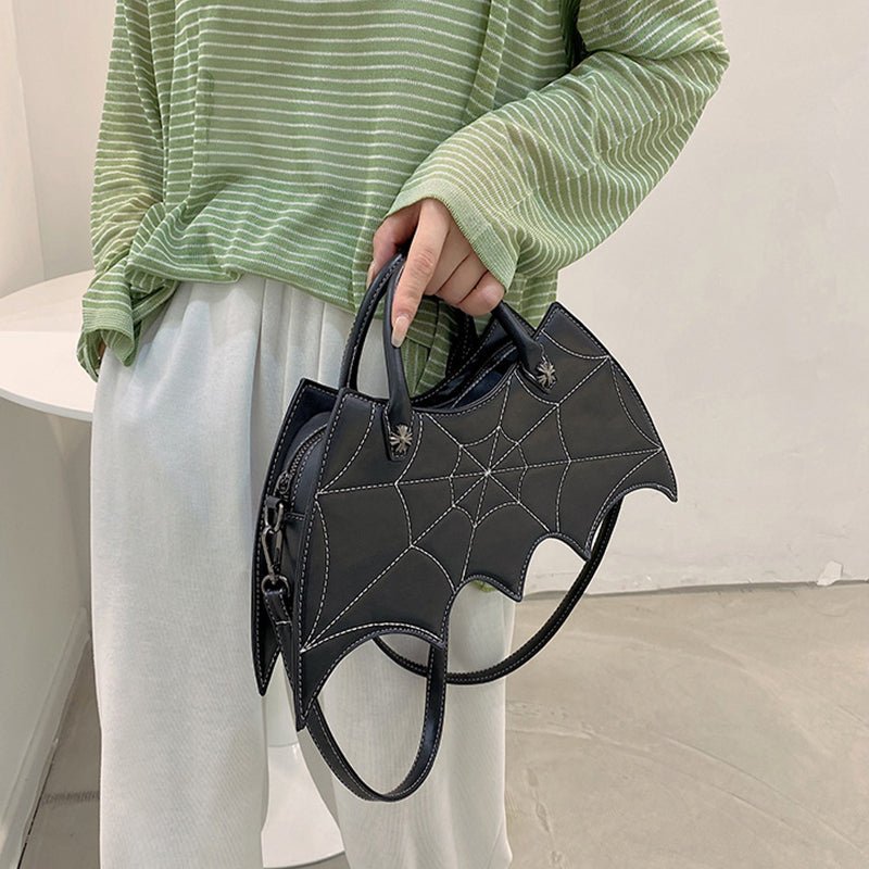 best Halloween Spider Web Shape Shoulder Bags Personality Batgirl Tide Pu Handbags Fashoin Messenger Crossbody Bag 0 shop online at M2K Trends for