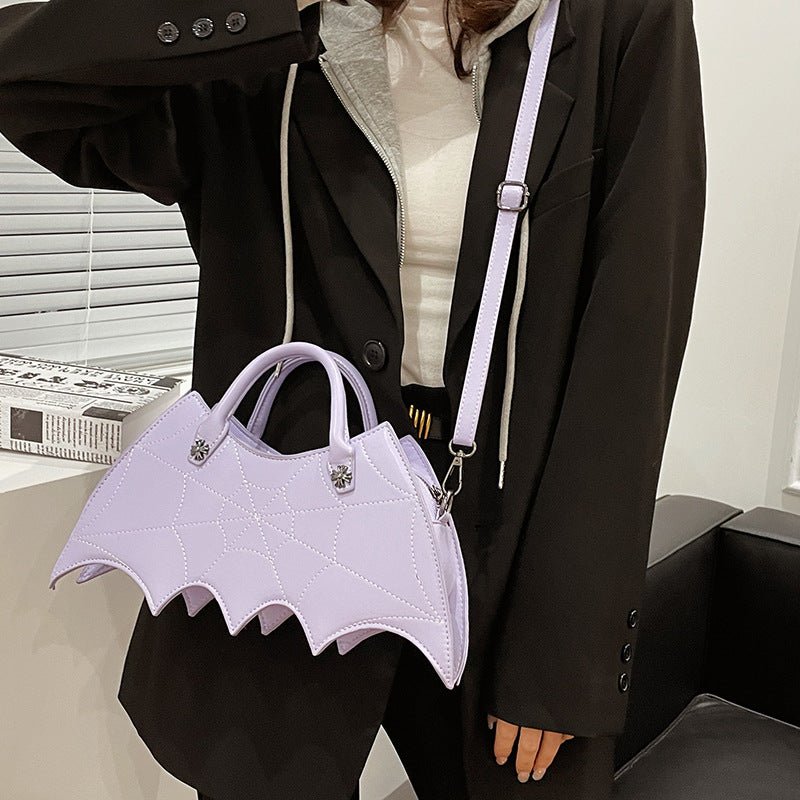 best Halloween Spider Web Shape Shoulder Bags Personality Batgirl Tide Pu Handbags Fashoin Messenger Crossbody Bag 0 shop online at M2K Trends for