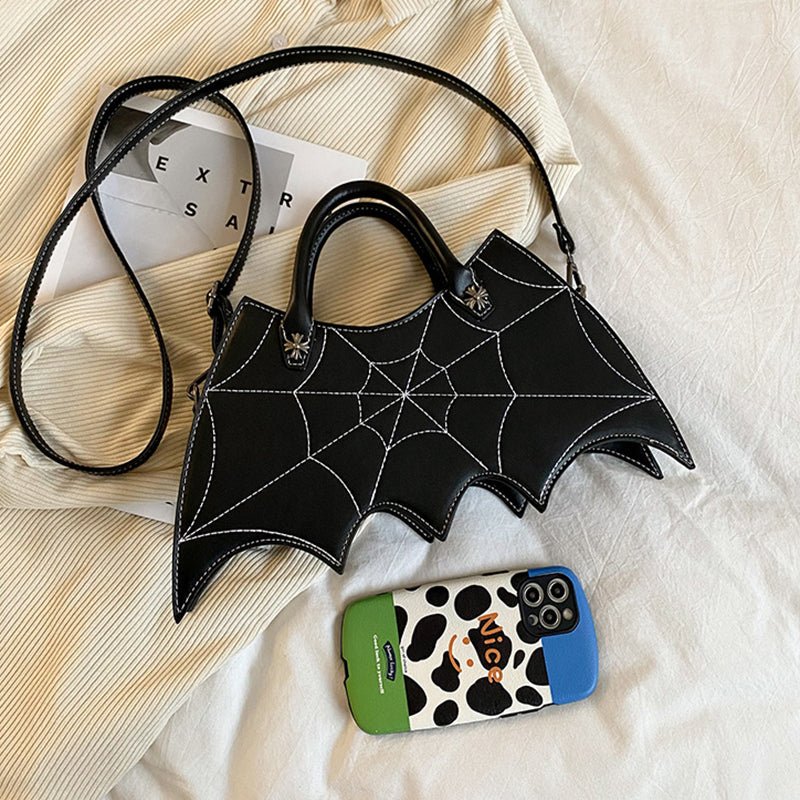 best Halloween Spider Web Shape Shoulder Bags Personality Batgirl Tide Pu Handbags Fashoin Messenger Crossbody Bag 0 shop online at M2K Trends for