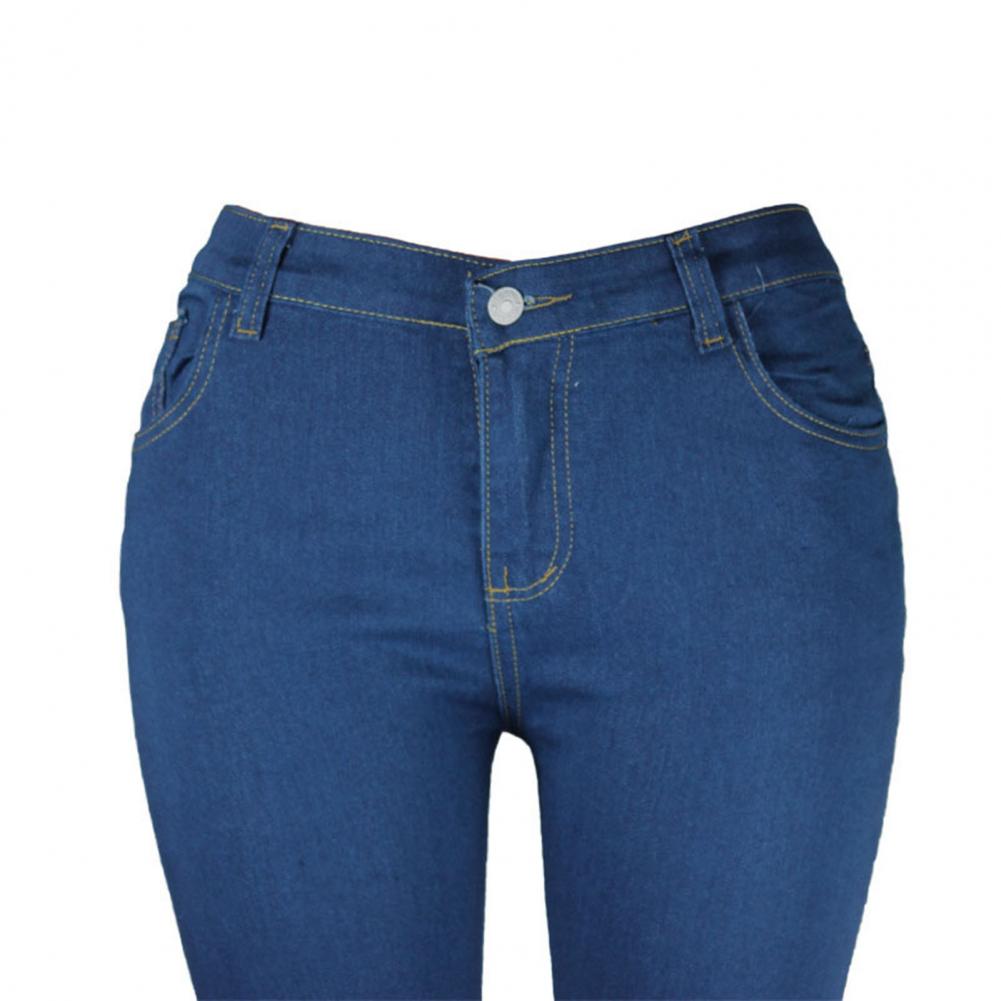 best High Elastic Women Jeans Button Zipper Fly Butt Pants shop online at M2K Trends for Bottoms