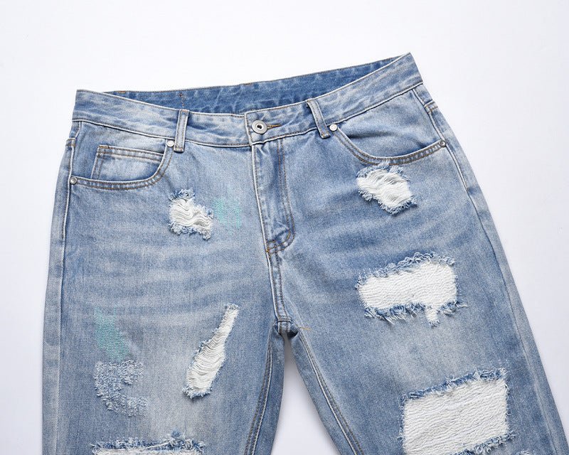 best High Street Washed Distressed Slim-fit Ripped Jeans 0 shop online at M2K Trends for