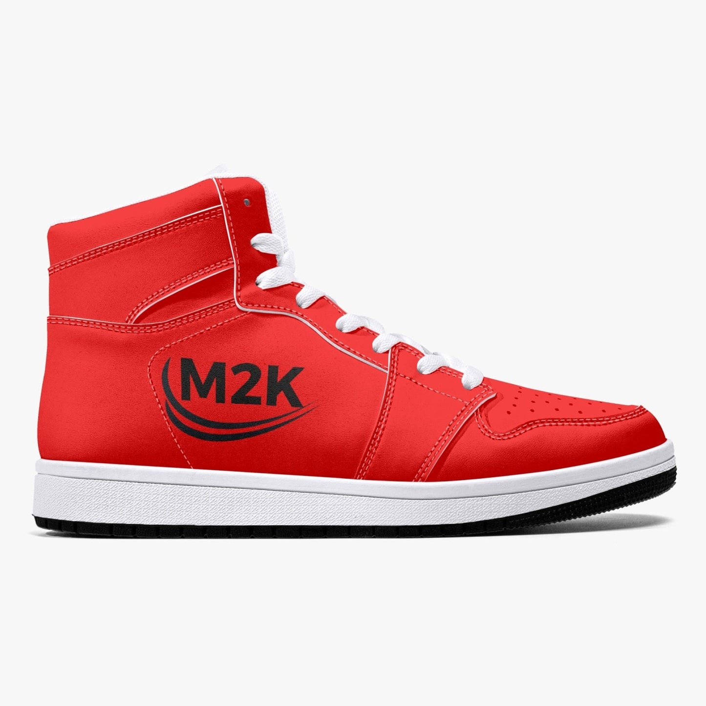 best High-Top Leather Sneakers/shoes Red ( black or white bottom) Bestsellers shop online at M2K Trends for fashion