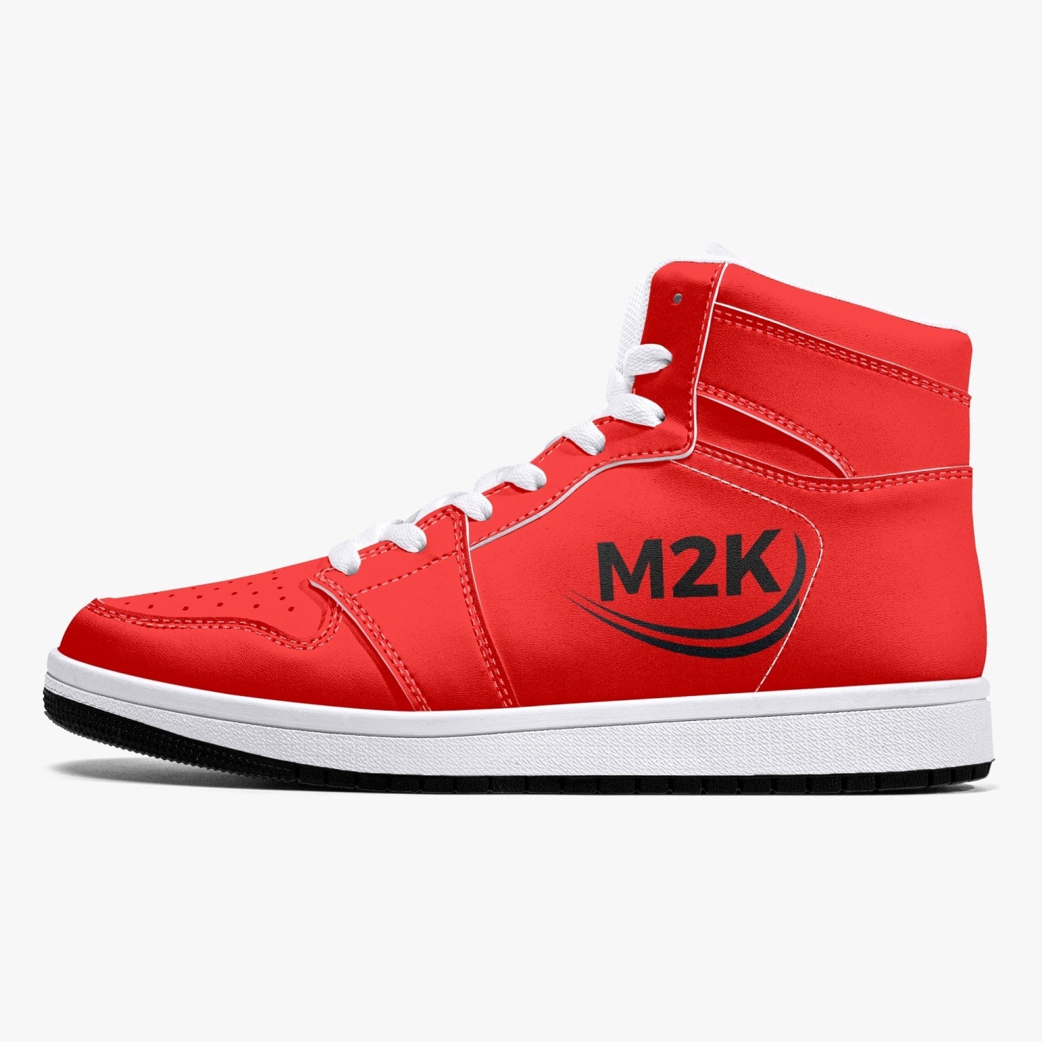 best High-Top Leather Sneakers/shoes Red ( black or white bottom) Bestsellers shop online at M2K Trends for fashion