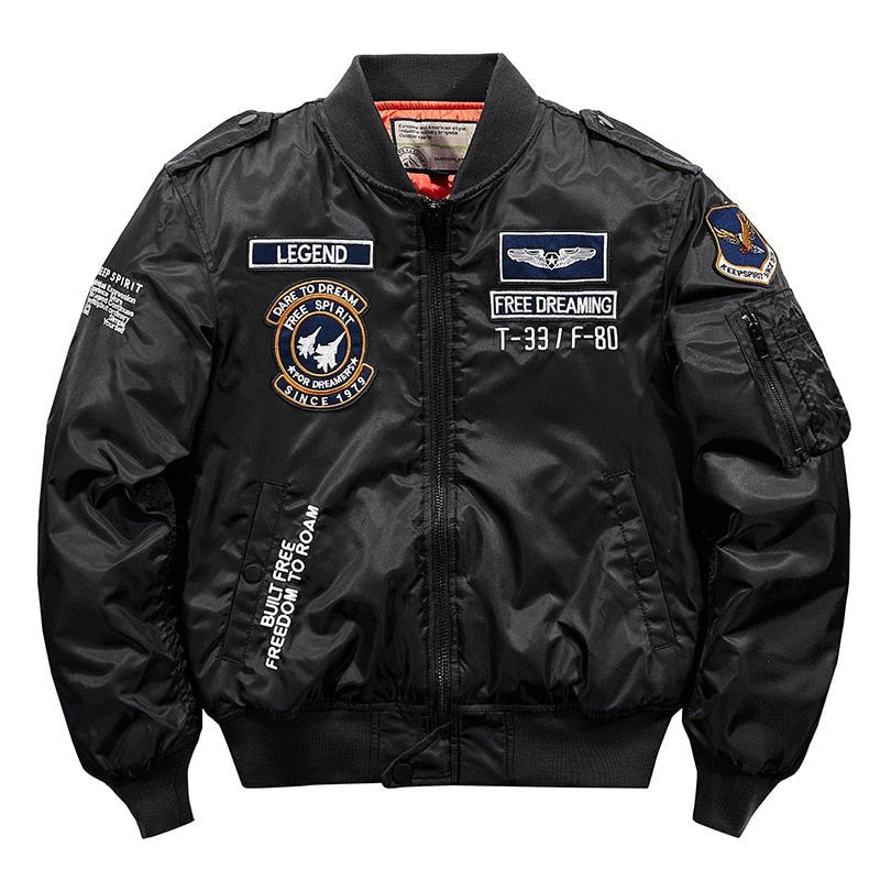 best Hip hop Jacket Men High quality Thick Army Navy White Military motorcycle Ma-1 aviator Pilot Men Baseball Bomber Jacket Men 0 shop online at M2K Trends for